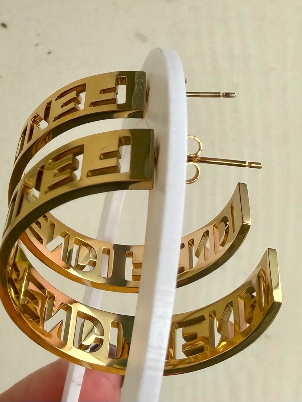 Gold Hoops - Picture 5 of 5